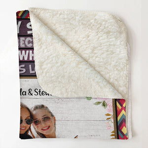 Pretend This Is A Hug From Me - Personalized Blanket - Gift For Sister 1692670505981.jpg