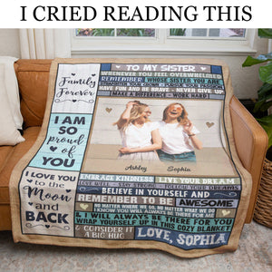 Remember Whose Sister You Are - Personalized Blanket - Gift For Sister 1692689881648.jpg