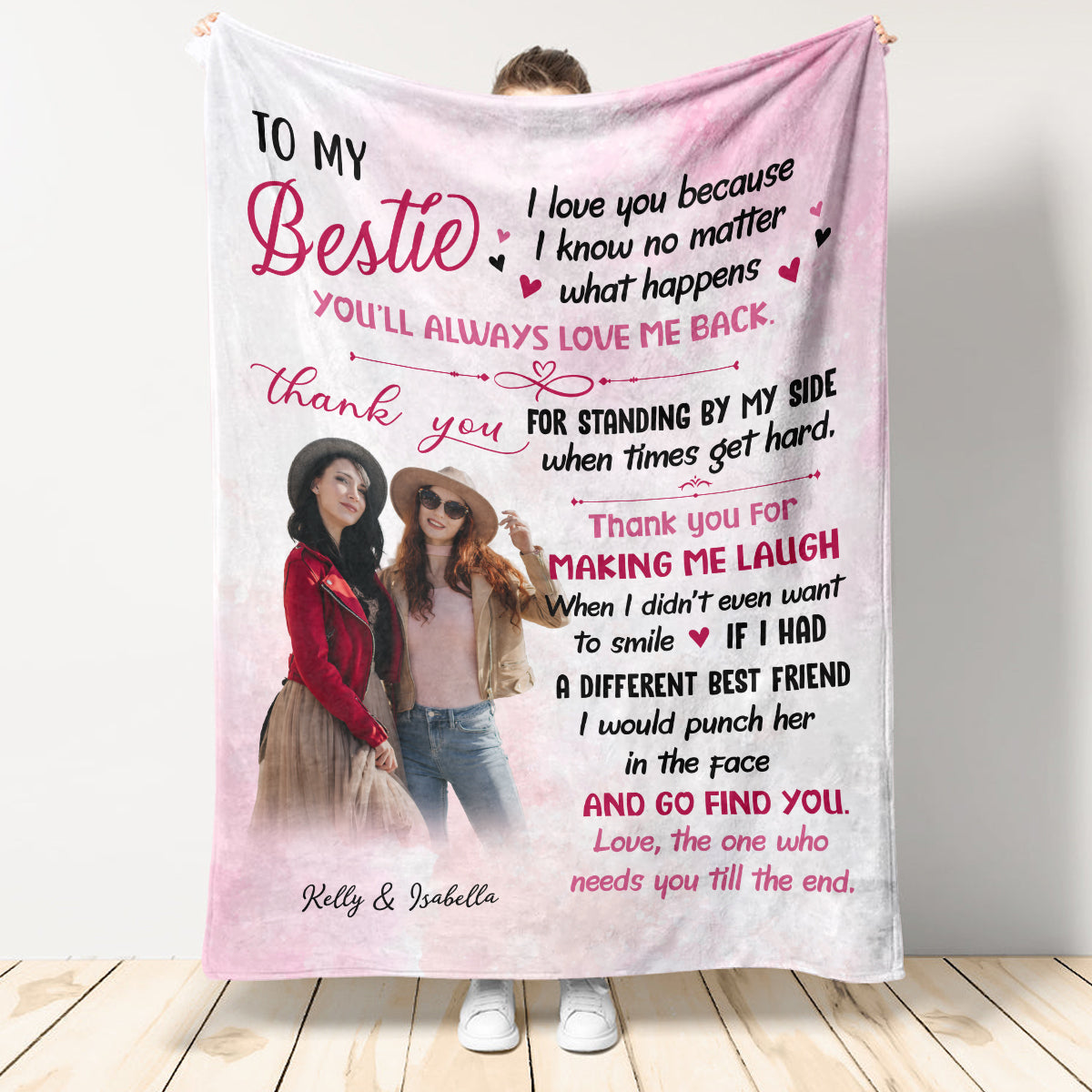 To My Bestie - Personalized Blanket - Gift For Besties, Friends, Sister 1692847508567.jpg