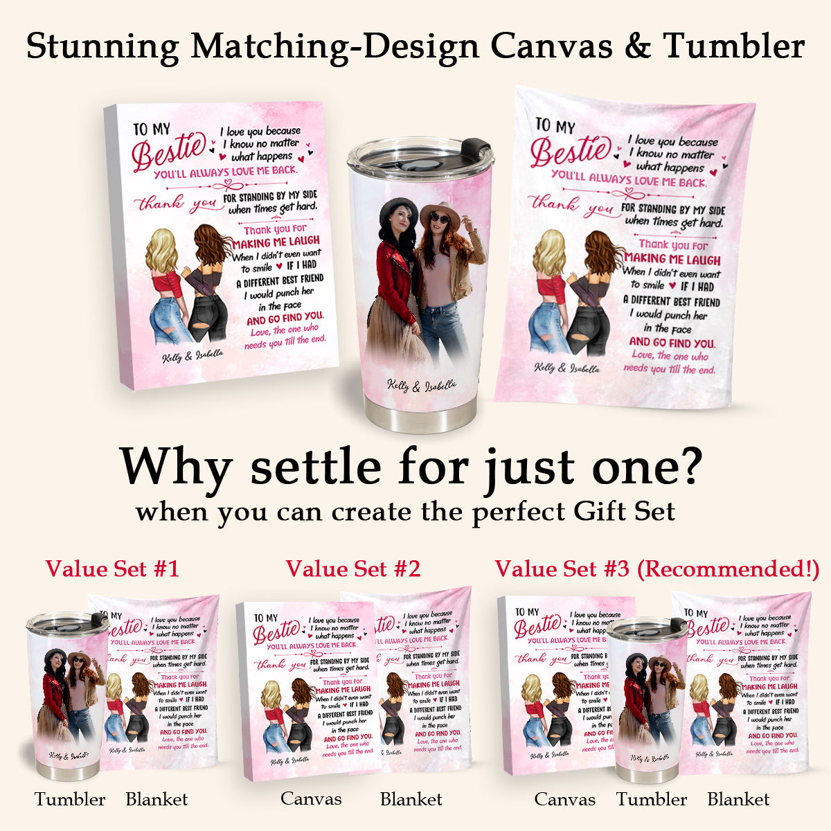 To My Bestie - Personalized Blanket - Gift For Besties, Friends, Sister 1692847508649.jpg