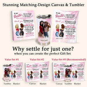 To My Bestie - Personalized Blanket - Gift For Besties, Friends, Sister 1692847508649.jpg