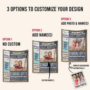 You're My Person & Always Be - Personalized Blanket - Gift For Bestie, Sister, Friends 1692849042438.jpg