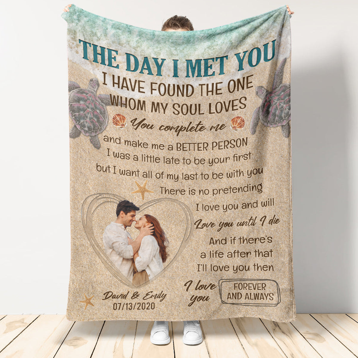 There Is No Pretending I Love You - Personalized Blanket - Gift For Couples, Husband Wife 1692947813731.jpg