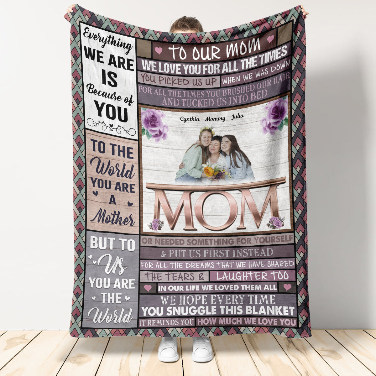 We Love You For All The Times - Personalized Blanket - Gift For Mother, Grandma 1693532569347.jpg