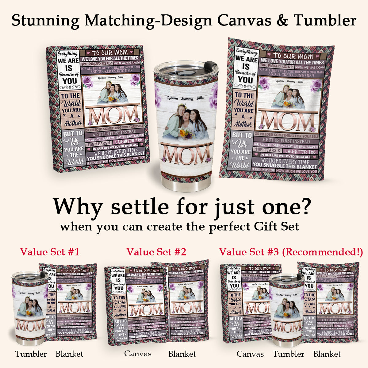 We Love You For All The Times - Personalized Blanket - Gift For Mother, Grandma 1693532569453.jpg