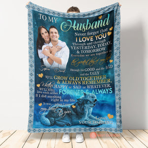 Never Forget That I Love You - Personalized Blanket - Gift For Husband 1693994236678.jpg