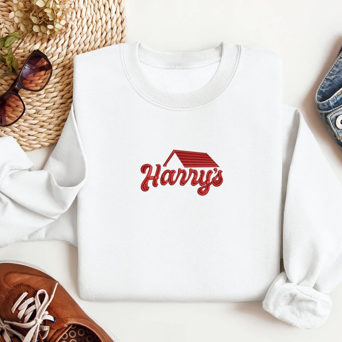 Harry's House Hs Embroidered Sweatshirt Hoodie T-shirt 1694165555556.jpg