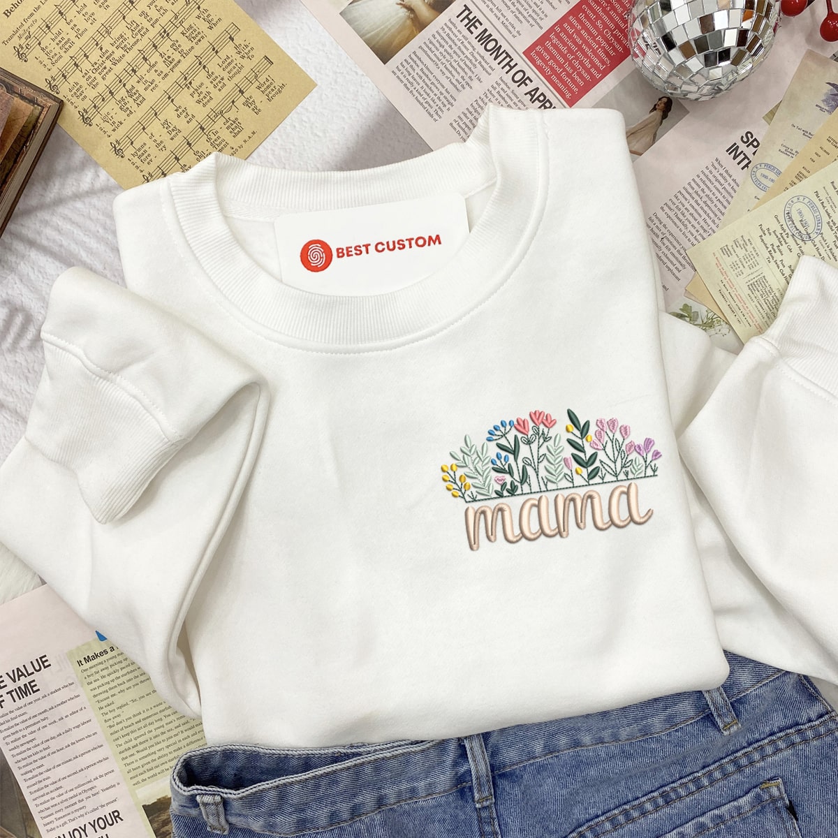 Floral Mother   Embroidered Apparel   Gift For Mother 1697616054159.jpg