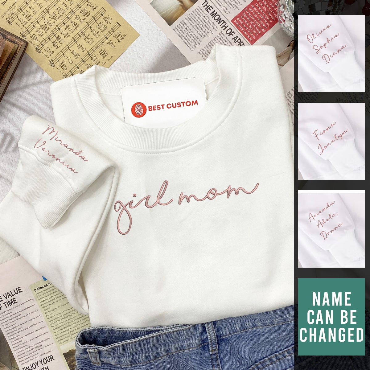 Girl Mom   Embroidered Apparel   Gift For Mother 1698051964894.jpg