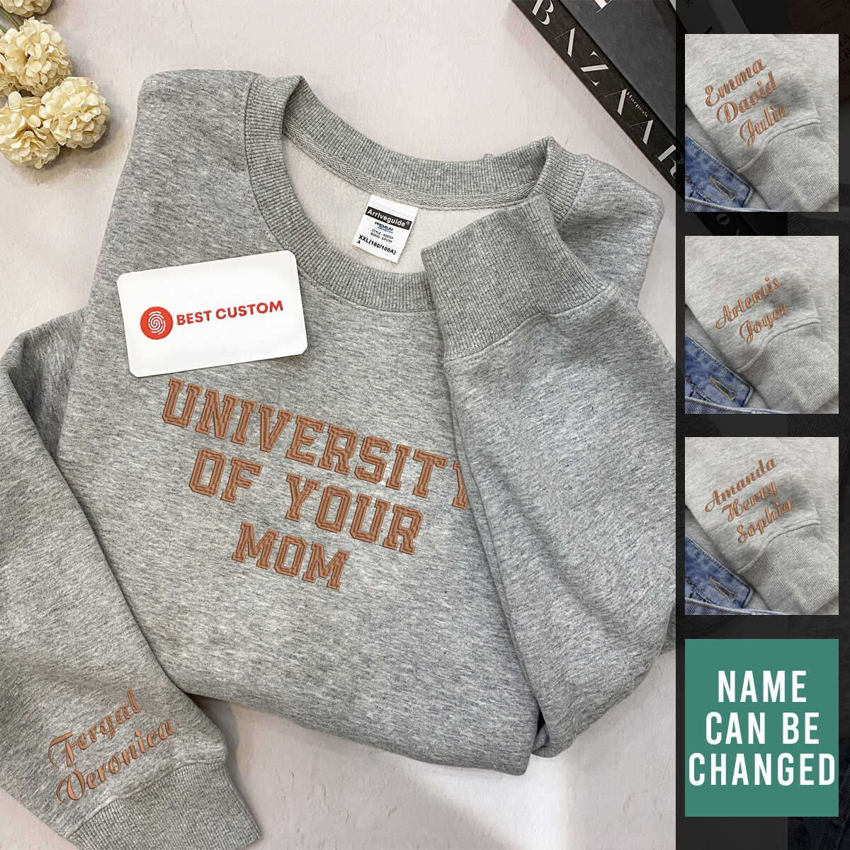University Of Your Mom   Embroidered Apparel   Gift For Mother 1698119287457.jpg