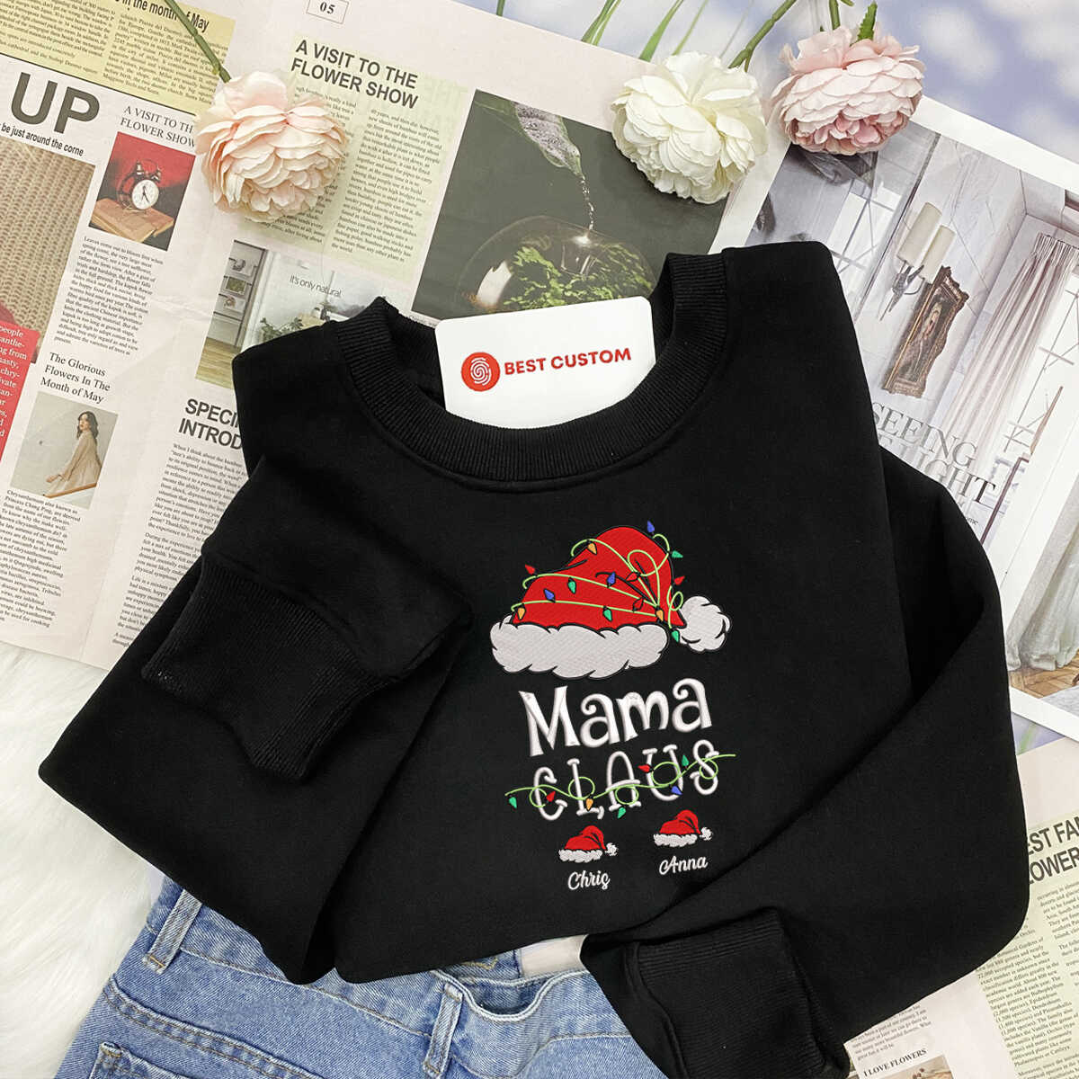 Mama Claus   Embroidered Apparel   Gift For Mother Christmas 1698137208900.jpg