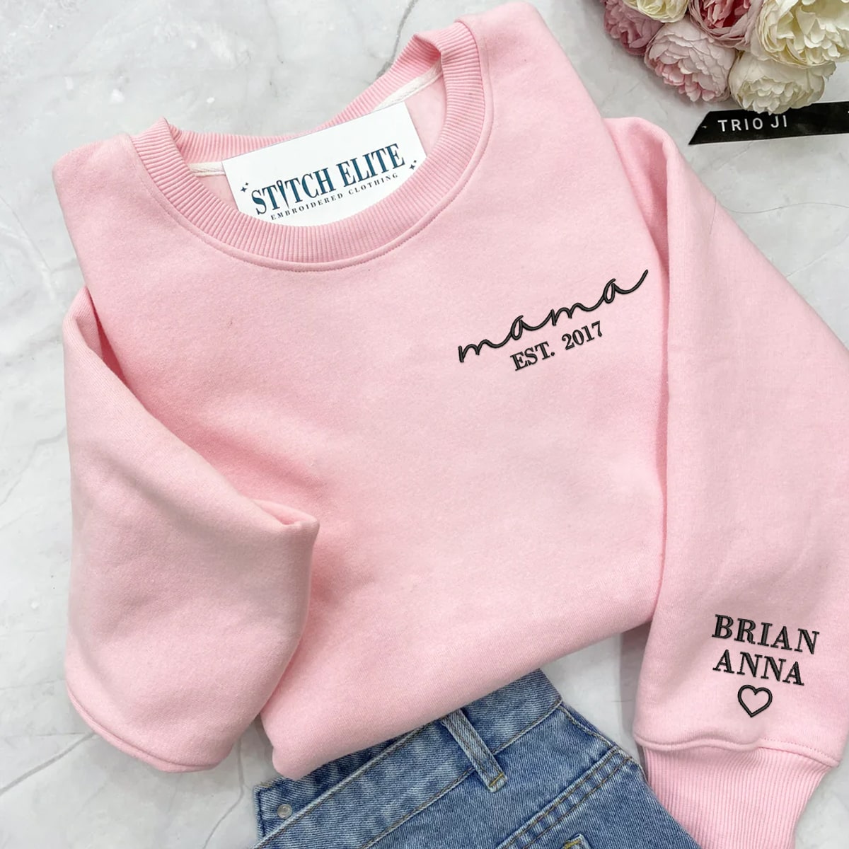 Mother With Kids Names   Embroidered Apparel   Gift For Mother 1698914483781.jpg