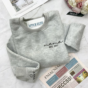 Mother With Kids Names   Embroidered Apparel   Gift For Mother 1698914483784.jpg