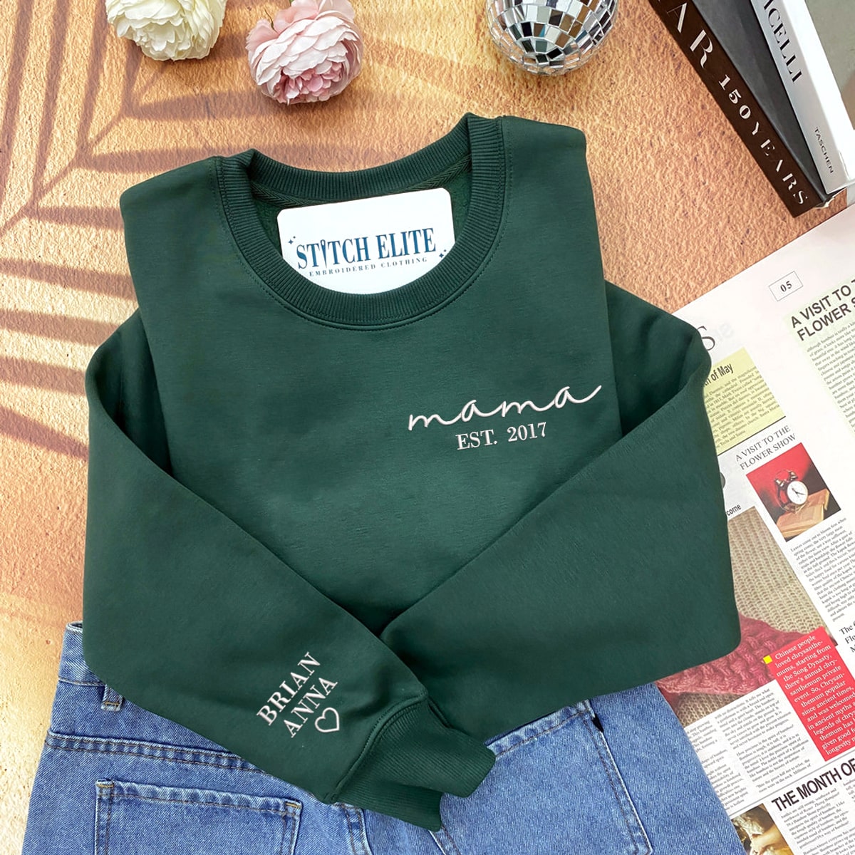 Mother With Kids Names   Embroidered Apparel   Gift For Mother 1698914483823.jpg