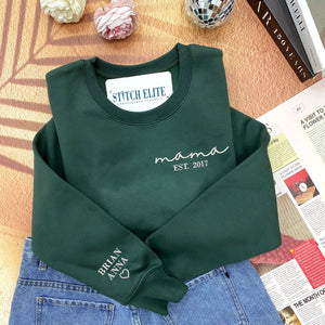 Mother With Kids Names   Embroidered Apparel   Gift For Mother 1698914483823.jpg