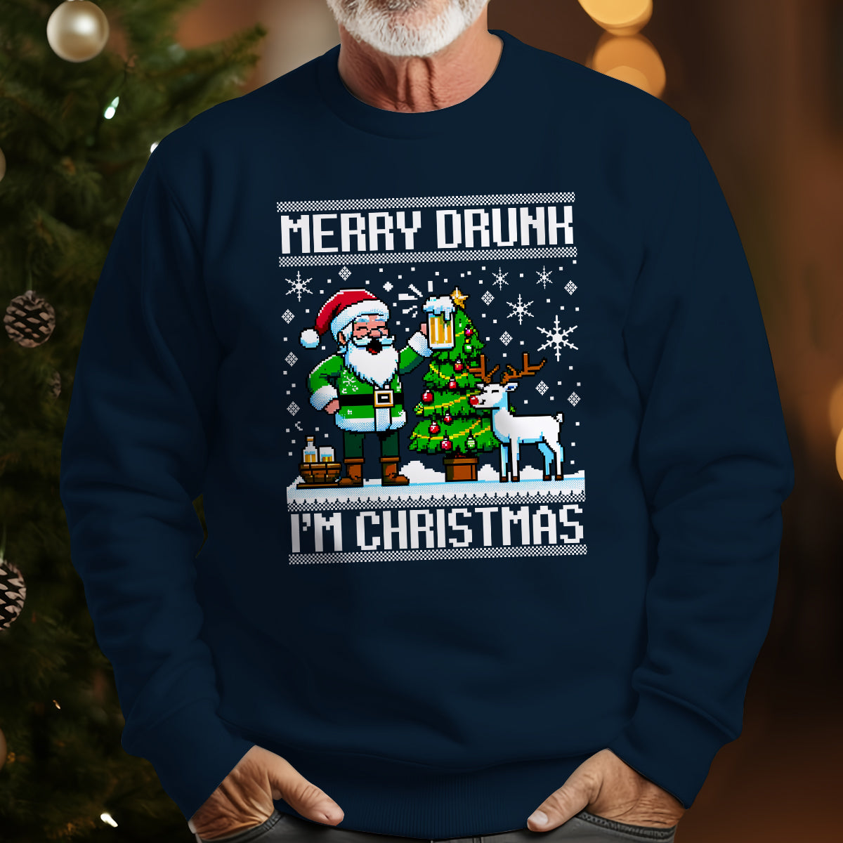Merry Drunk, I'm Christmas - Ugly Sweatshirt - Christmas Gift For Grandpa 1698977070598.jpg