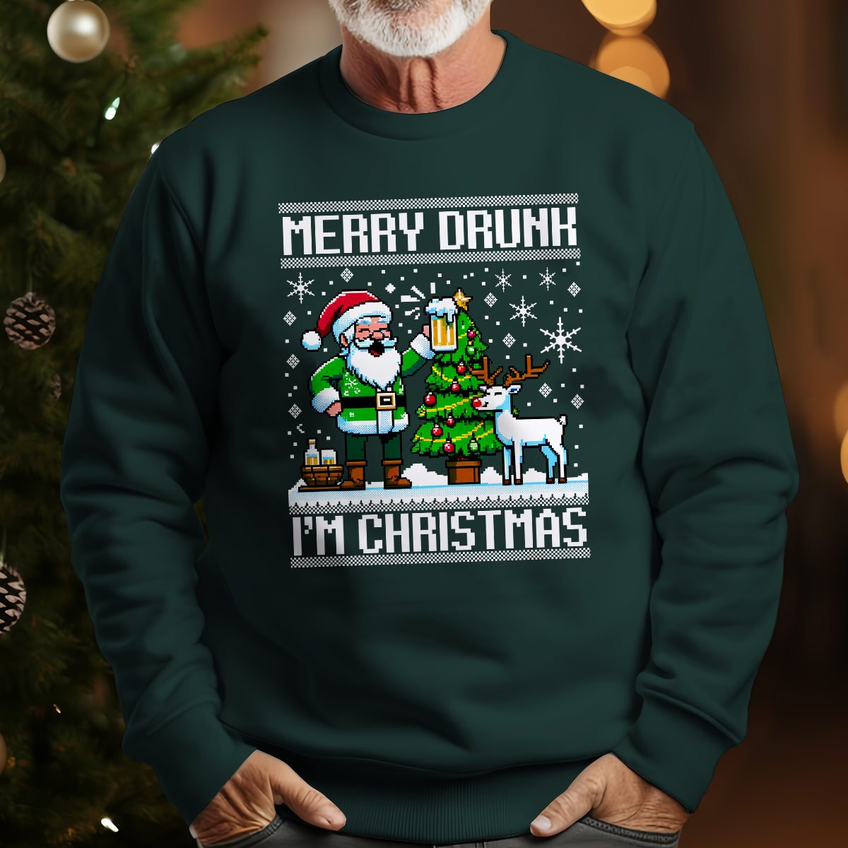 Merry Drunk, I'm Christmas - Ugly Sweatshirt - Christmas Gift For Grandpa 1698977071265.jpg