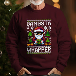 Gangsta Wrapper   Ugly Sweatshirt   Christmas Gift For Grandpa 1698979180135.jpg