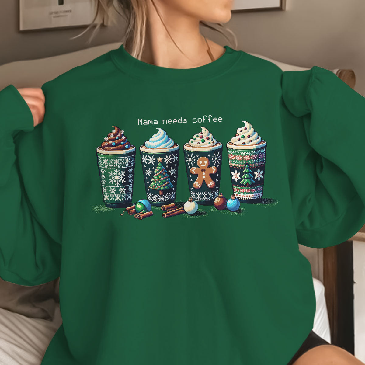 Mama Needs Coffee   Ugly Sweatshirt   Christmas Gift For Mother 1699065948044.jpg