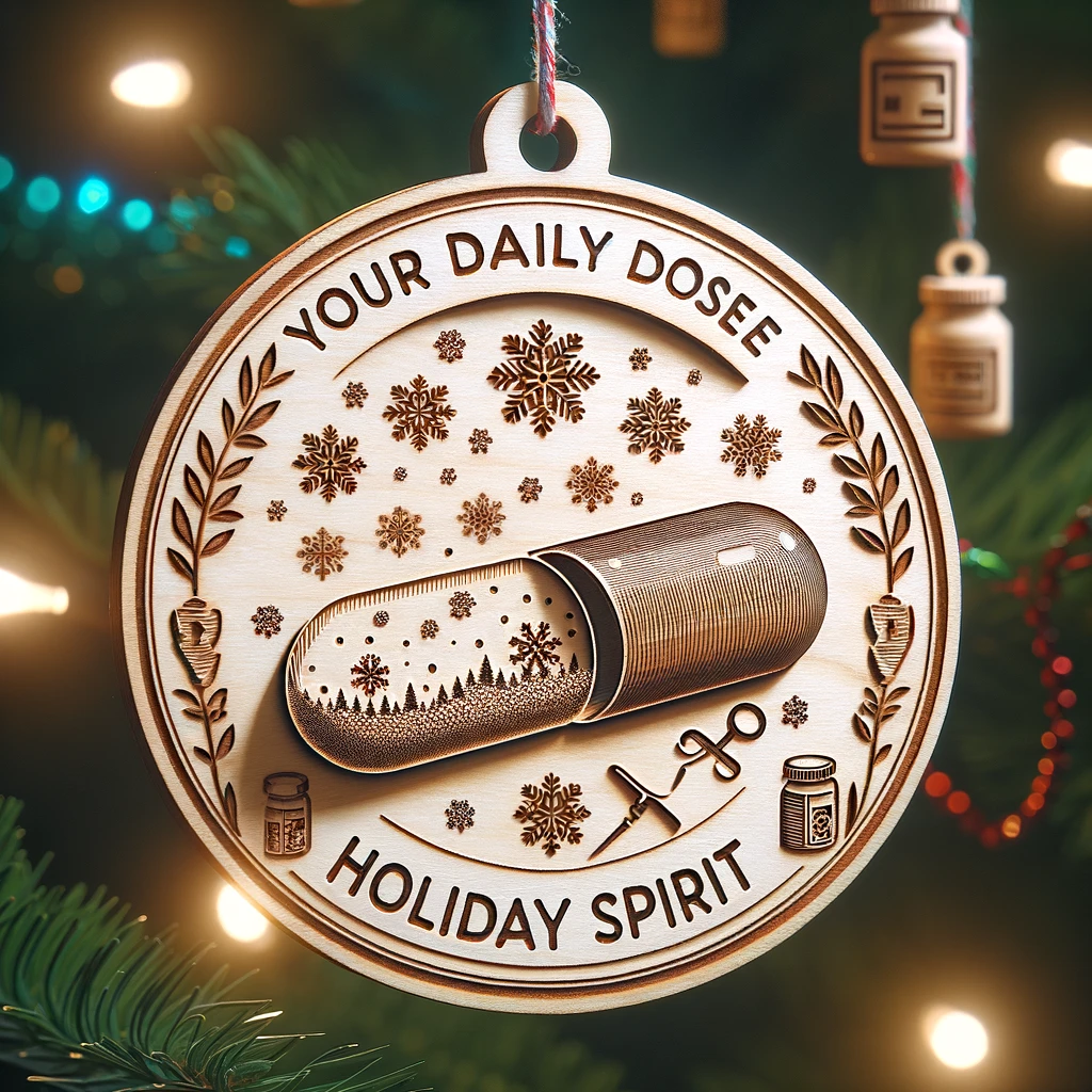 Pharmacist Ornament ""your Daily Dose Of Holiday Spirit" 1699244240595.png