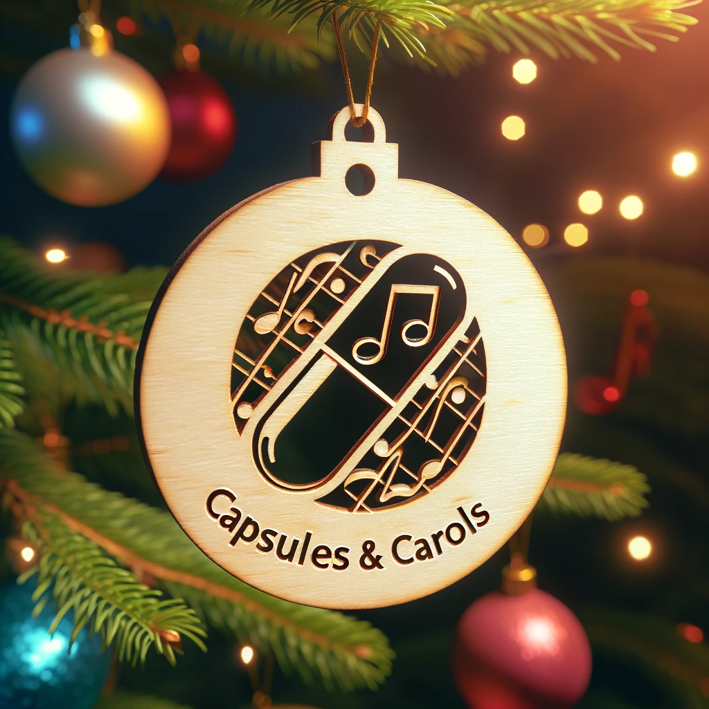 Pharmacist Ornament "capsules & Carols" 1699244857361.png