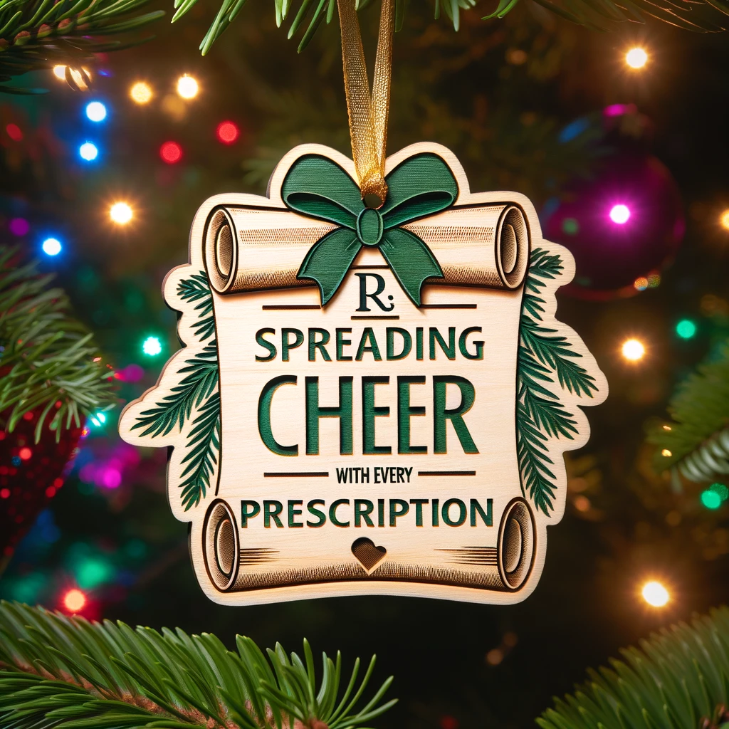 Pharmacist Ornament "spreading Cheer With Every Prescription" 1699246416778.png