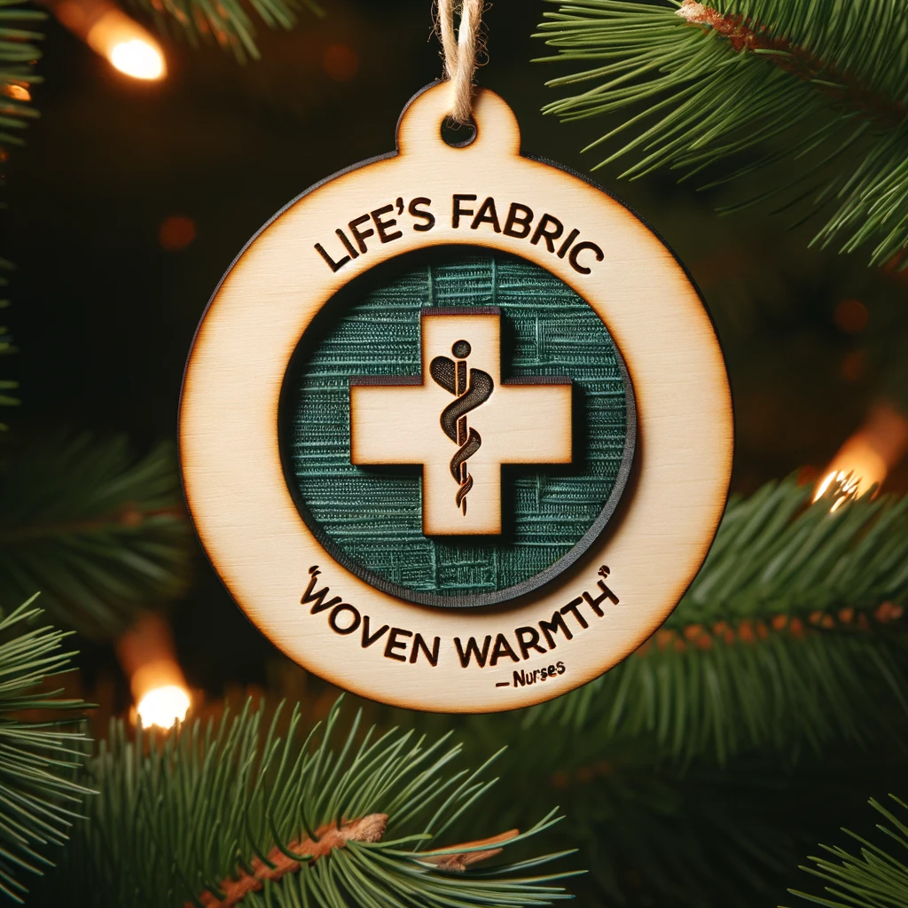 Nurse Ornament "Life's Fabric" 1699246841865.png