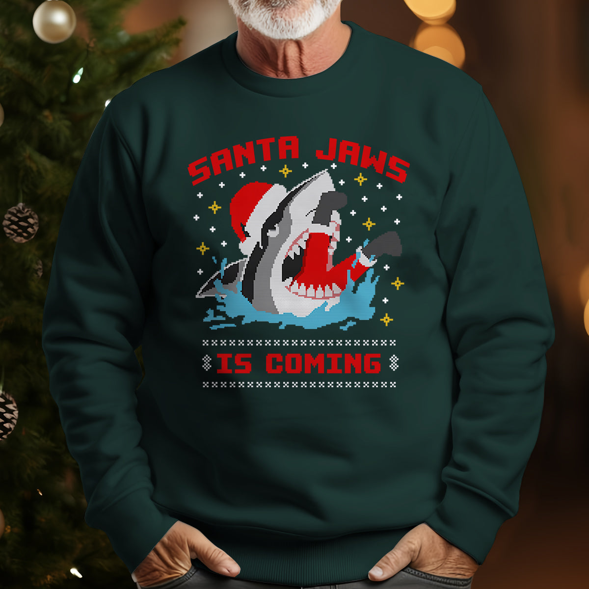 Santa Jaws Is Coming   Ugly Sweatshirt   Christmas Gift 1699253583758.jpg