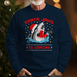 Santa Jaws Is Coming   Ugly Sweatshirt   Christmas Gift 1699253583796.jpg