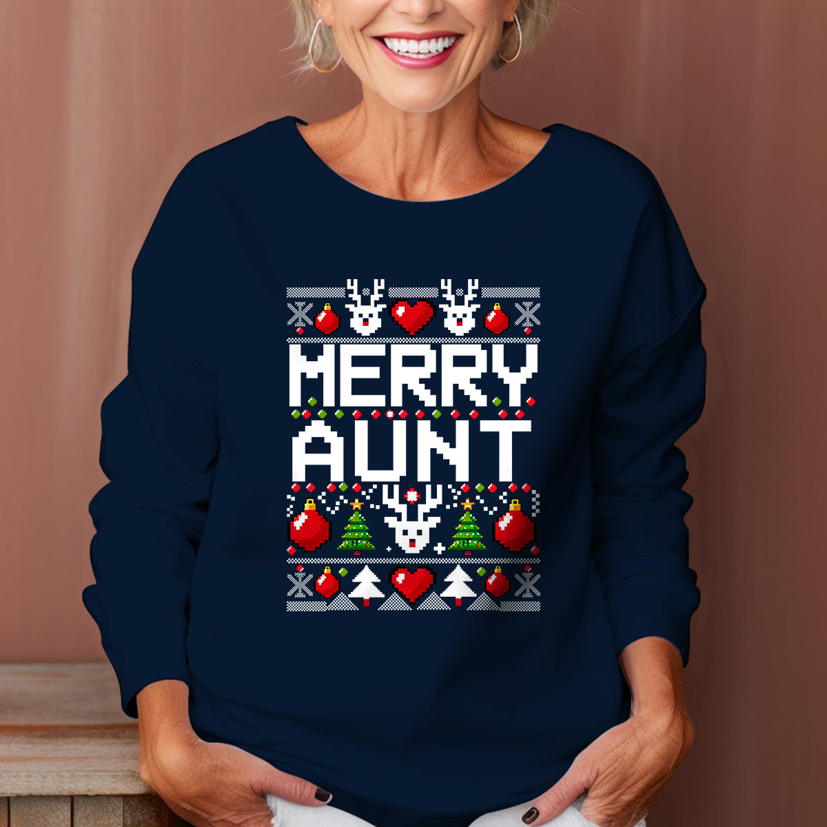 Merry Aunt - Ugly Sweatshirt - Christmas Gift For Aunt 1699255052005.jpg