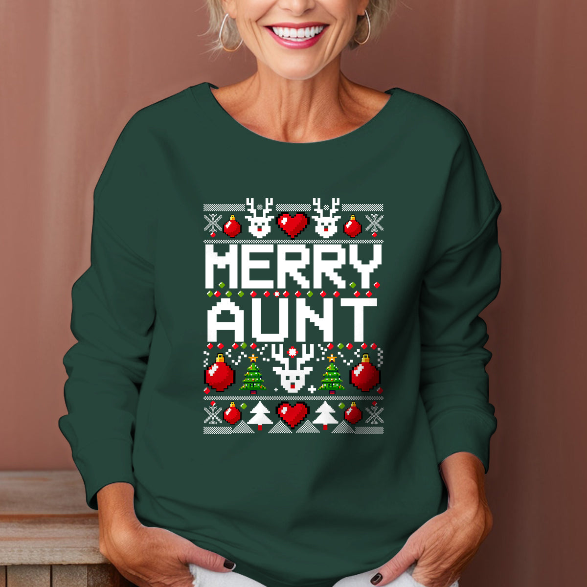Merry Aunt - Ugly Sweatshirt - Christmas Gift For Aunt 1699255052040.jpg