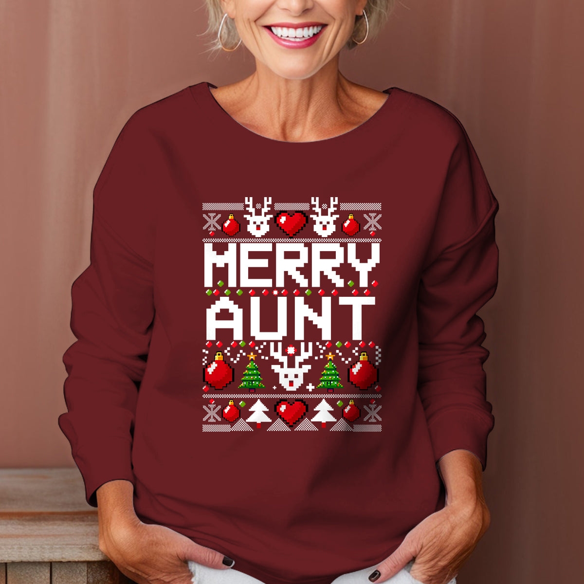 Merry Aunt - Ugly Sweatshirt - Christmas Gift For Aunt 1699255052110.jpg
