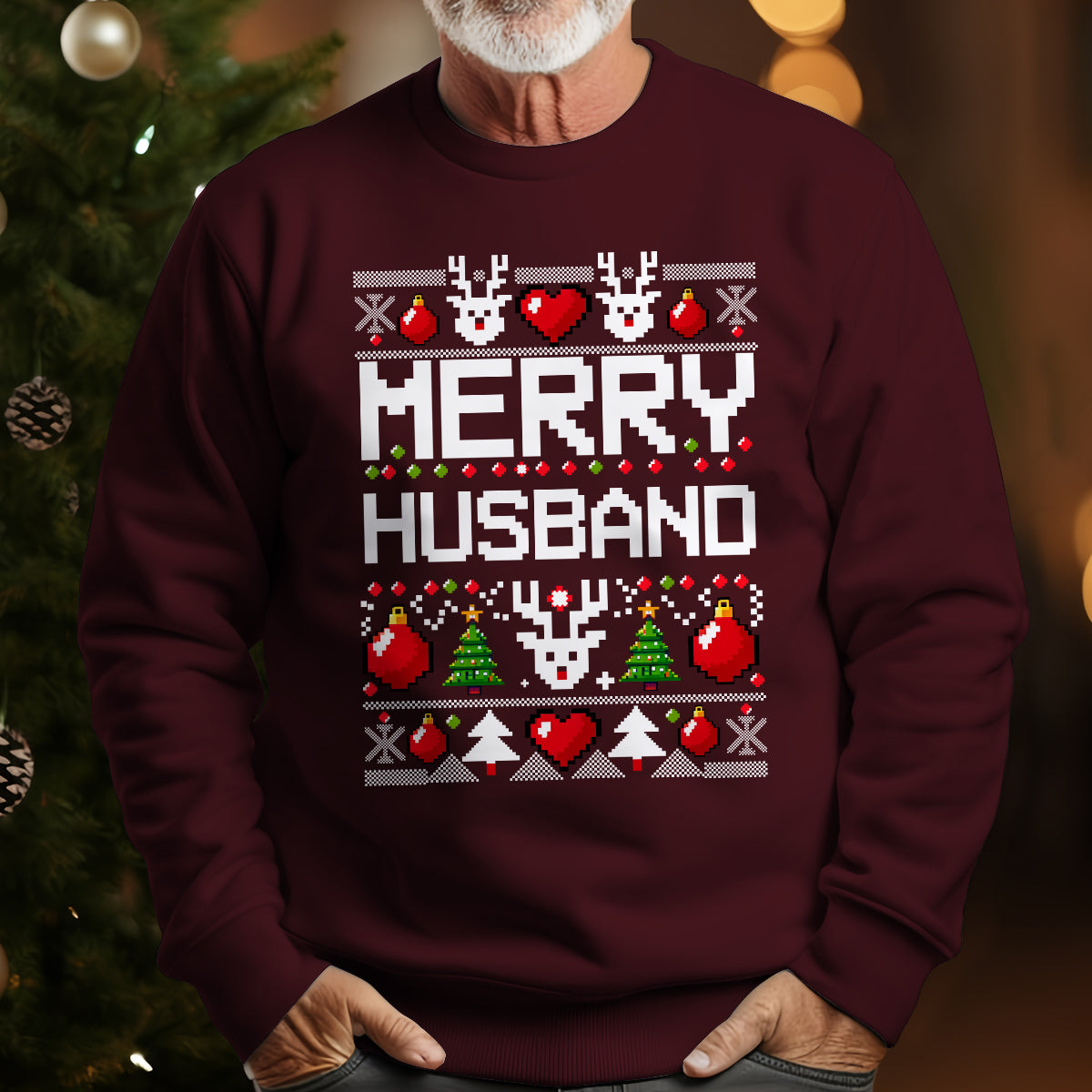 Merry Husband - Ugly Sweatshirt - Christmas Gift For Husband 1699255152895.jpg