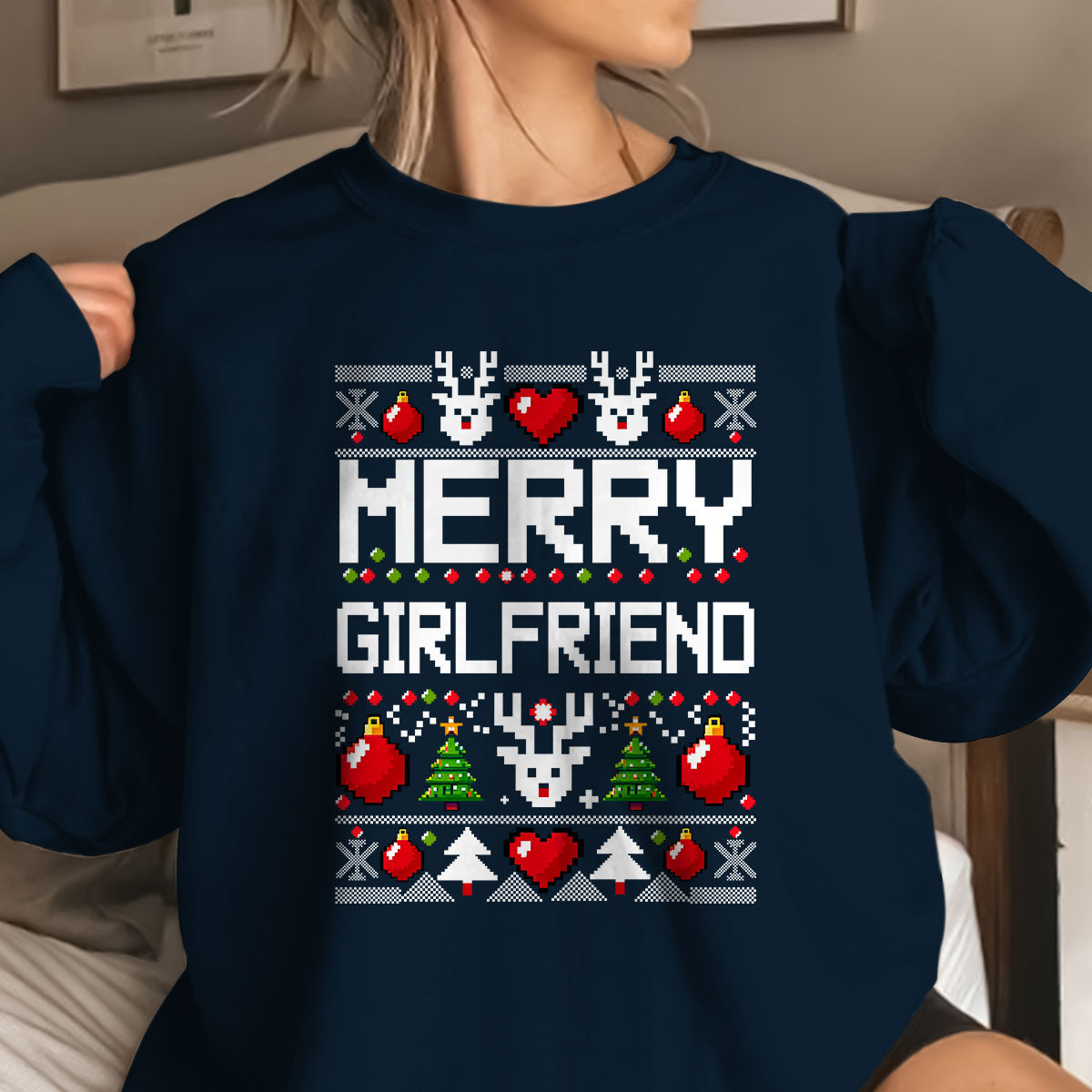 Merry Girlfriend   Ugly Sweatshirt   Christmas Gift For Girlfriend 1699255986331.jpg