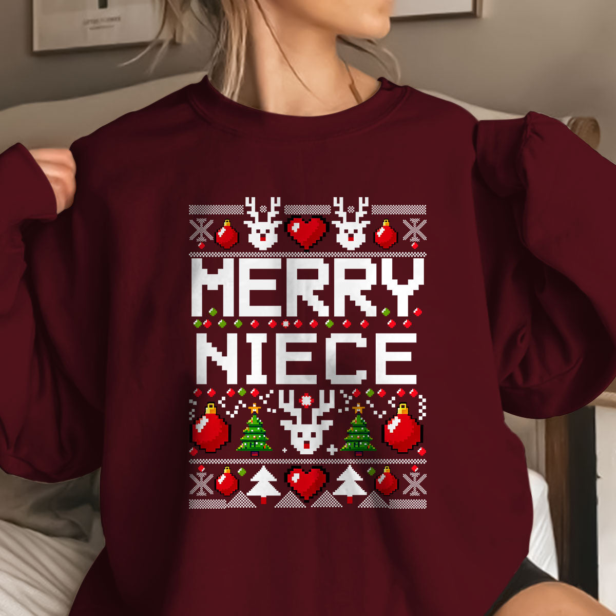 Merry Niece   Ugly Sweatshirt   Christmas Gift For Niece 1699256060992.jpg