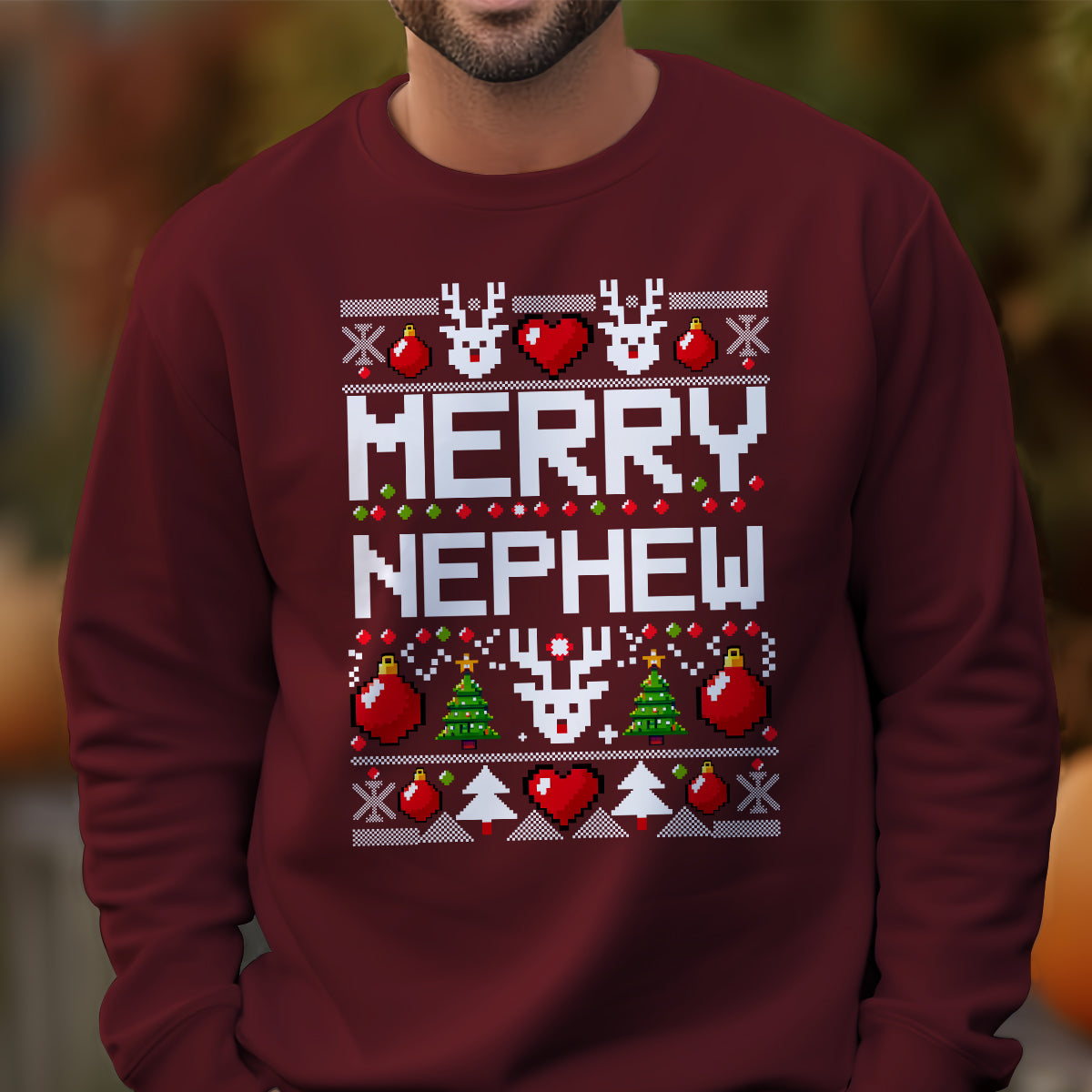 Merry Nephew   Ugly Sweatshirt   Christmas Gift For Nephew 1699256107140.jpg