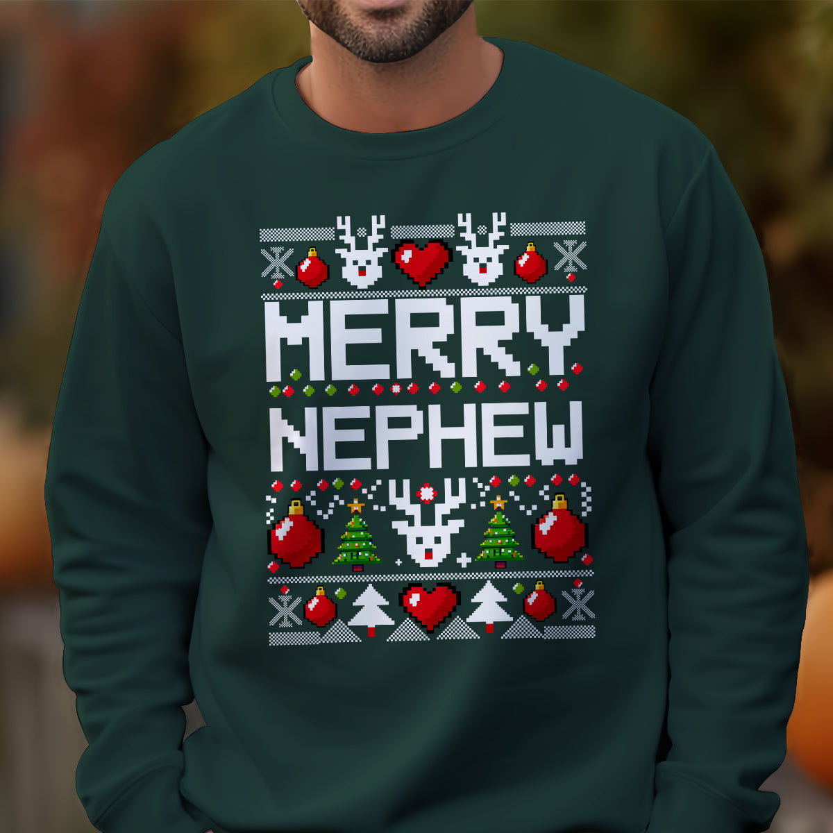 Merry Nephew   Ugly Sweatshirt   Christmas Gift For Nephew 1699256107173.jpg