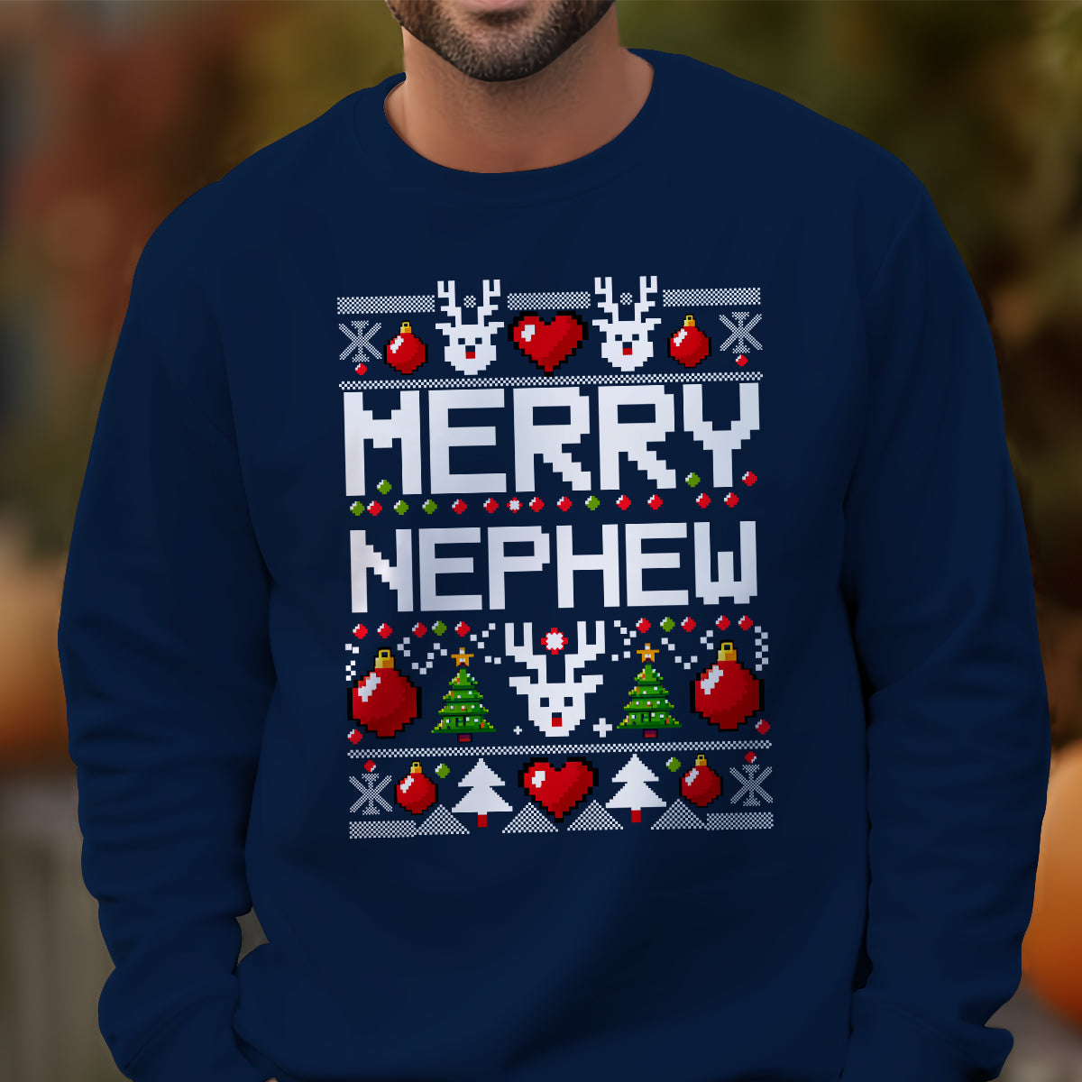 Merry Nephew   Ugly Sweatshirt   Christmas Gift For Nephew 1699256107200.jpg