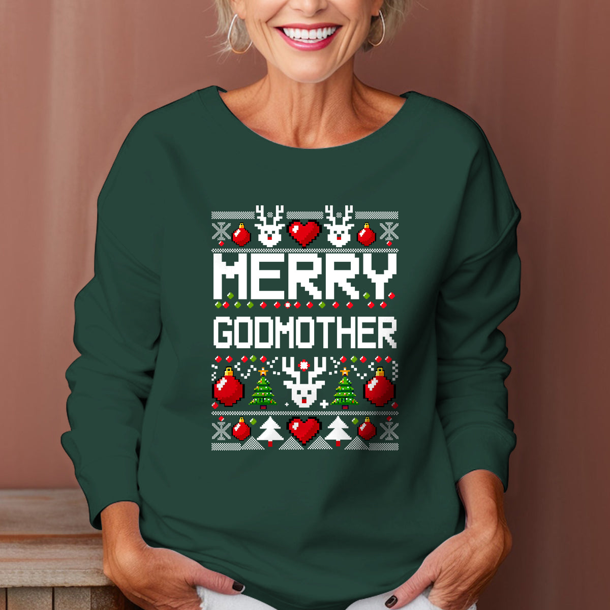 Merry Godmother   Ugly Sweatshirt   Christmas Gift For Godmother 1699256199816.jpg