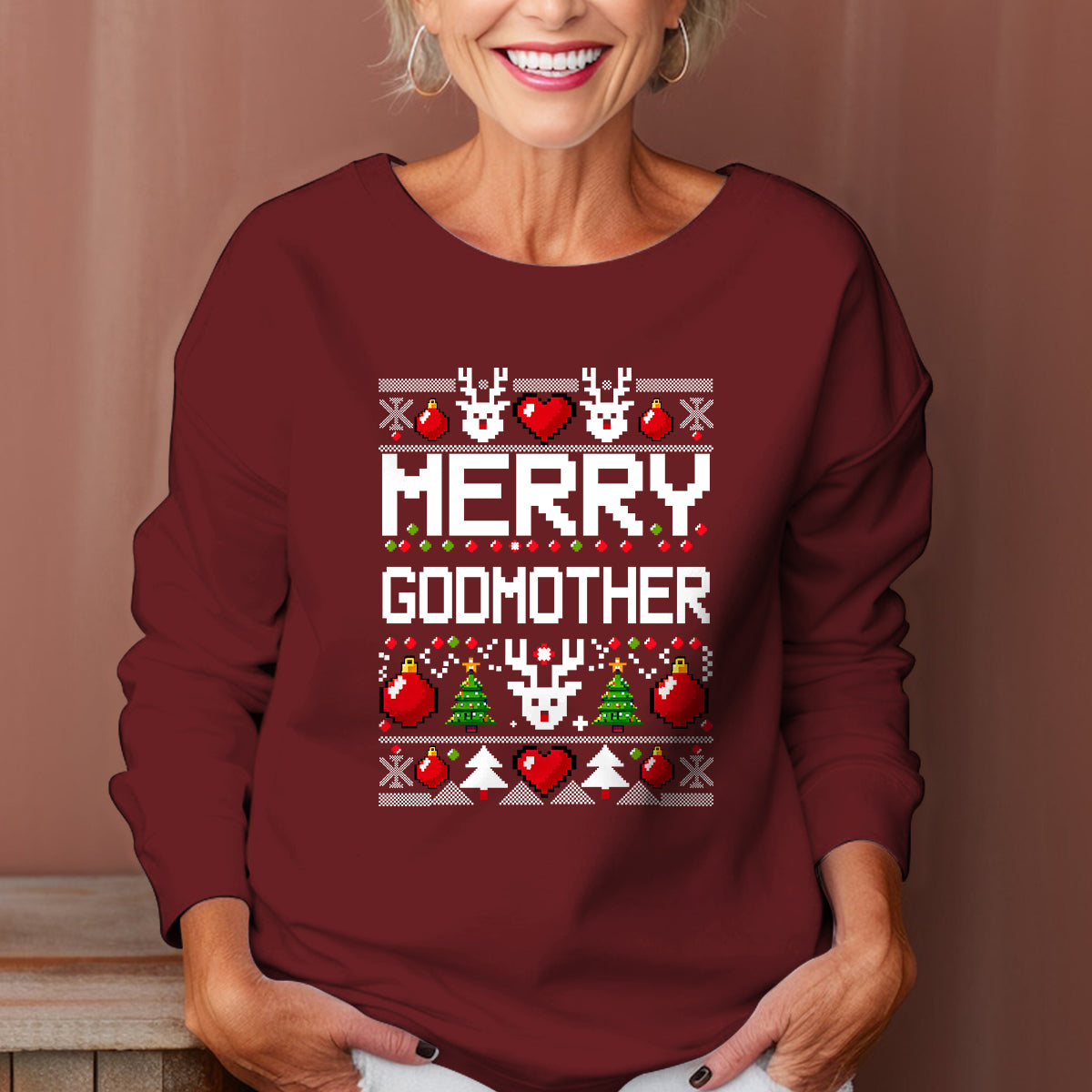 Merry Godmother   Ugly Sweatshirt   Christmas Gift For Godmother 1699256199962.jpg