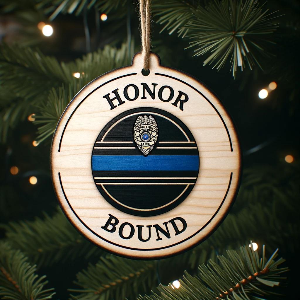 Police Officer Ornament "honor Bound" 1699343380300.jpg