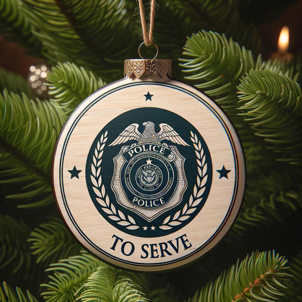 Police Officer Ornament "to Serve" 1699343380886.jpg