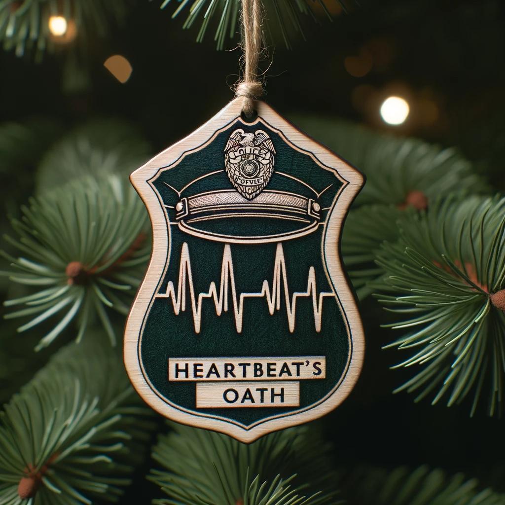 Police Officer Ornament "heartbeat's Oath" 1699343382853.jpg