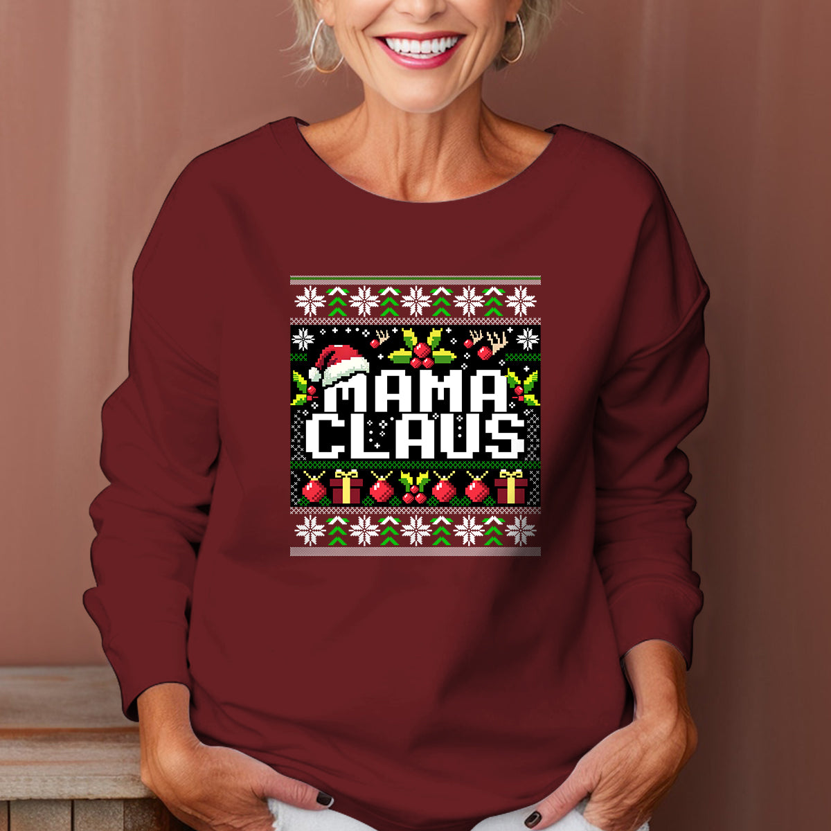 Mama Claus Christmas   Ugly Sweatshirt   Christmas Gift For Mother 1699345440119.jpg