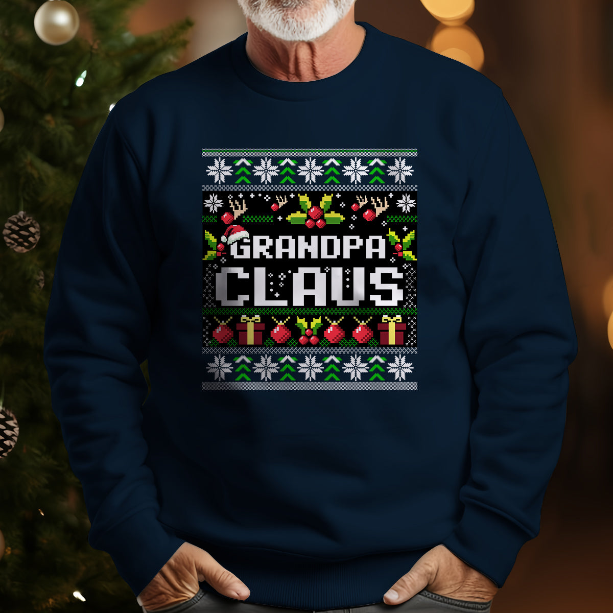 grandpa claus christmas   ugly sweatshirt   christmas gift for grandpa 1699345743174.jpg