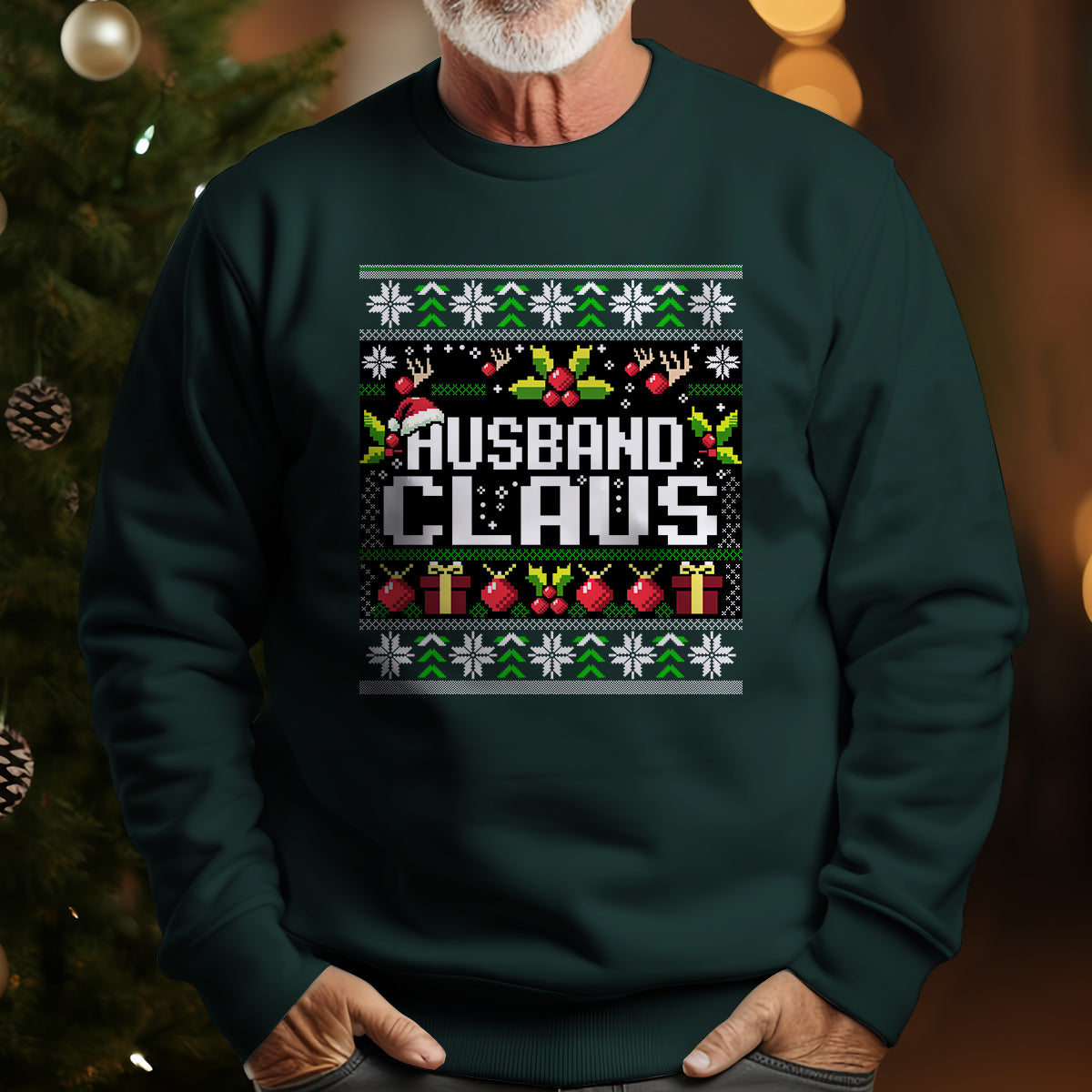 Husband Claus Christmas   Ugly Sweatshirt   Christmas Gift For Husband 1699346142376.jpg