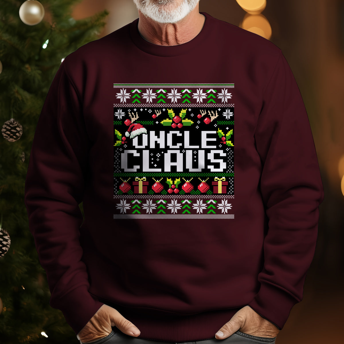 Uncle Claus Christmas   Ugly Sweatshirt   Christmas Gift For Uncle 1699346976329.jpg