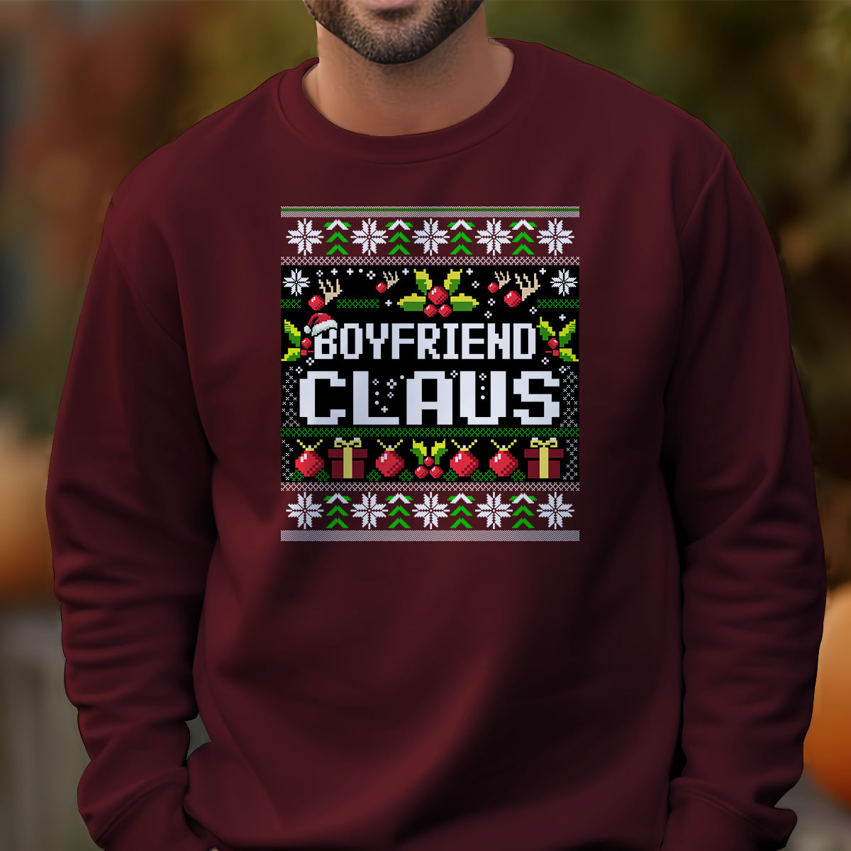 Boyfriend Claus Christmas   Ugly Sweatshirt   Christmas Gift For Boyfriend 1699347089066.jpg