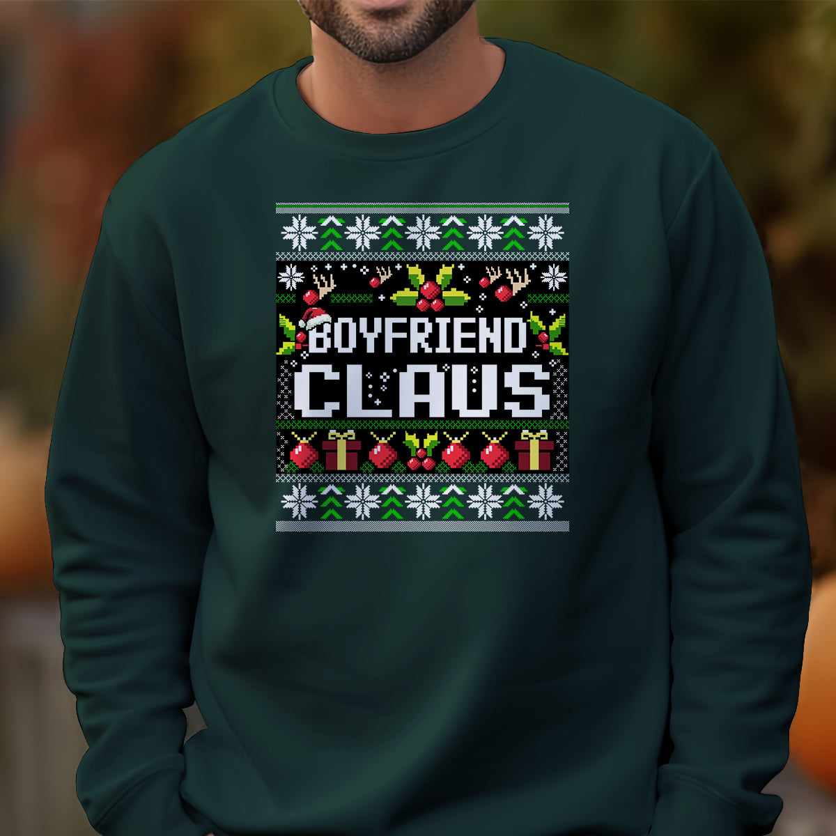 Boyfriend Claus Christmas   Ugly Sweatshirt   Christmas Gift For Boyfriend 1699347089110.jpg