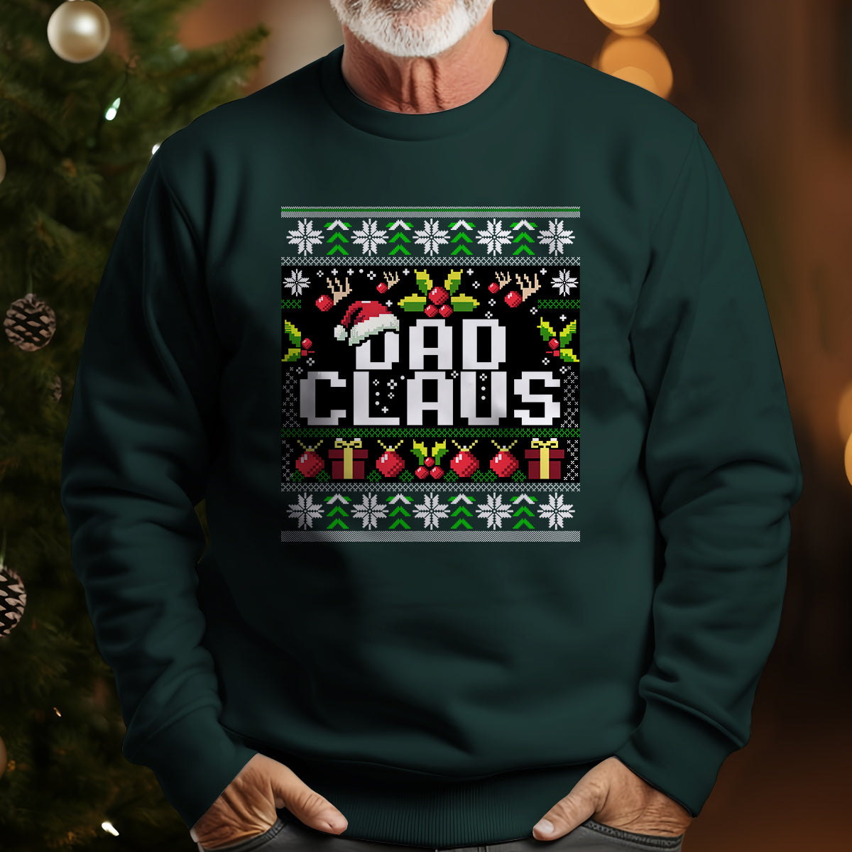 Dad Claus Christmas   Ugly Sweatshirt   Christmas Gift For Dad Father 1699347930849.jpg